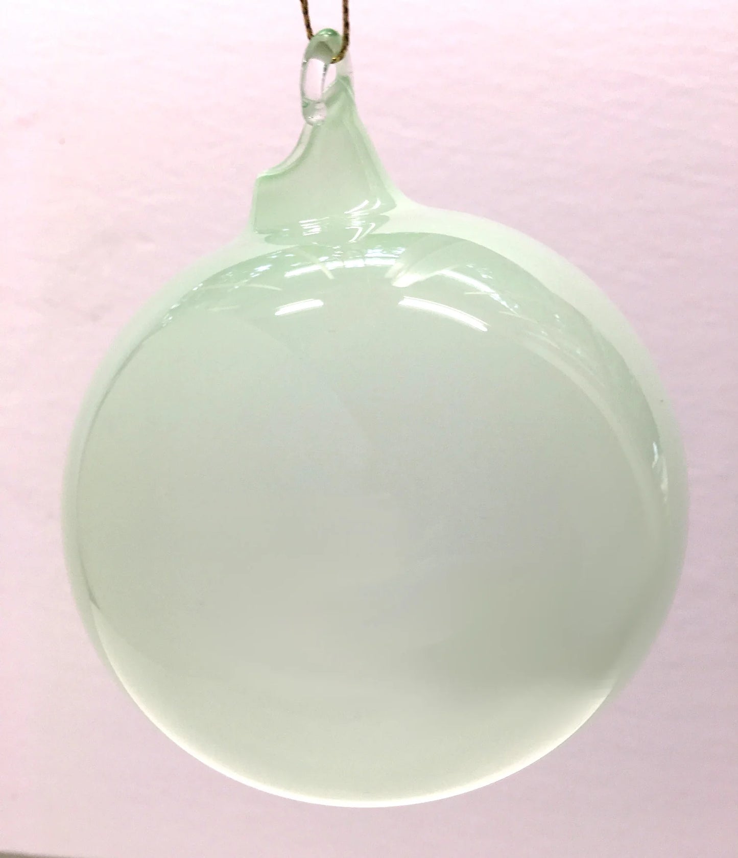 Jim Marvin Soft Teal Bubblegum Glass Ornaments