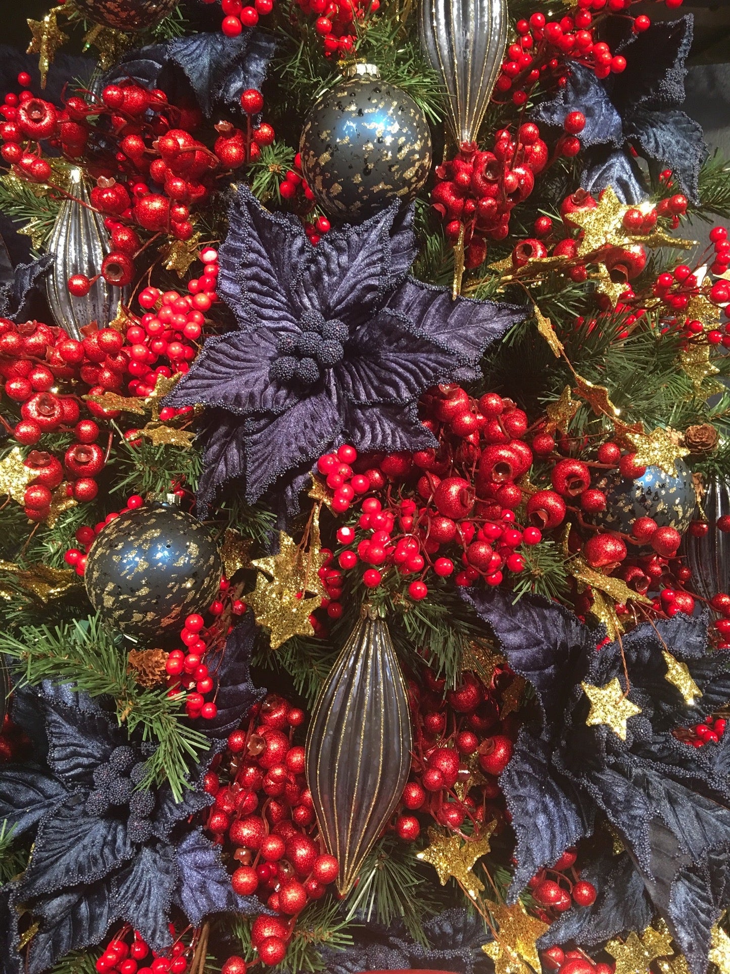 Crabapple Spray, Metallic Red Sparkle