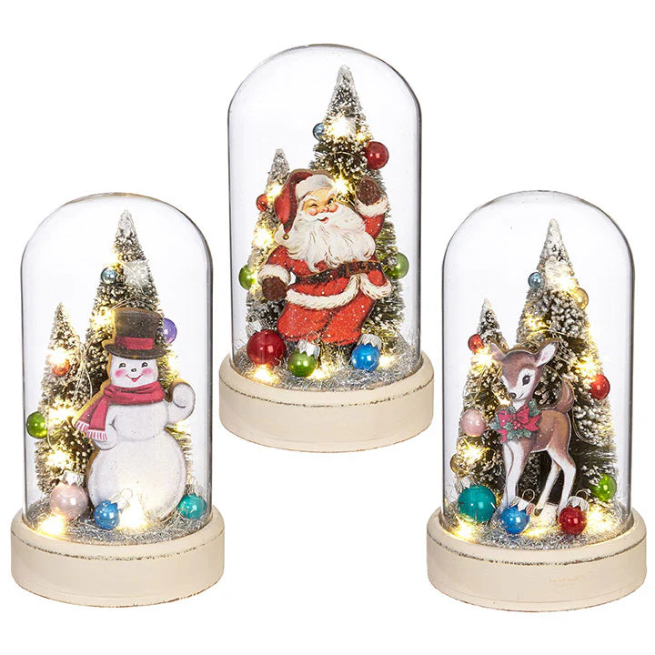 Retro Christmas Cloches, Lighted