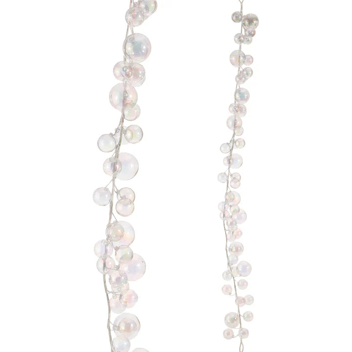 Clear Iridescent Ball Garland