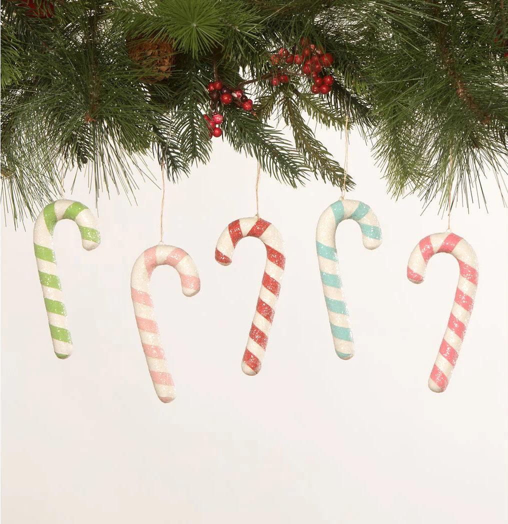 Colorful Candy Cane Ornaments