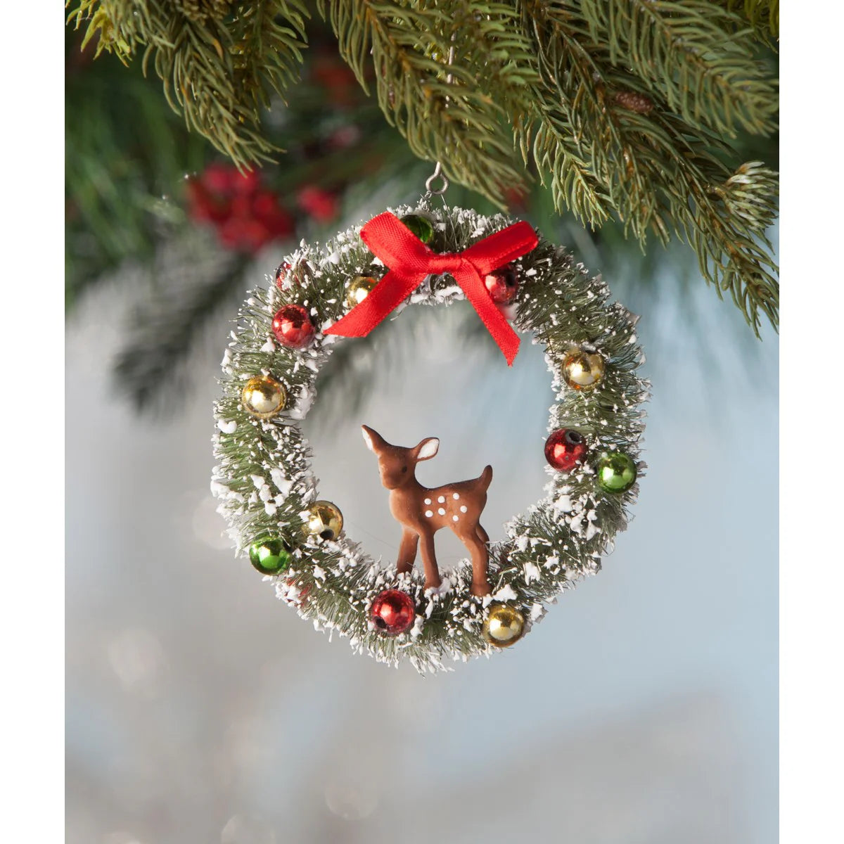 Deer in Wreath Ornament