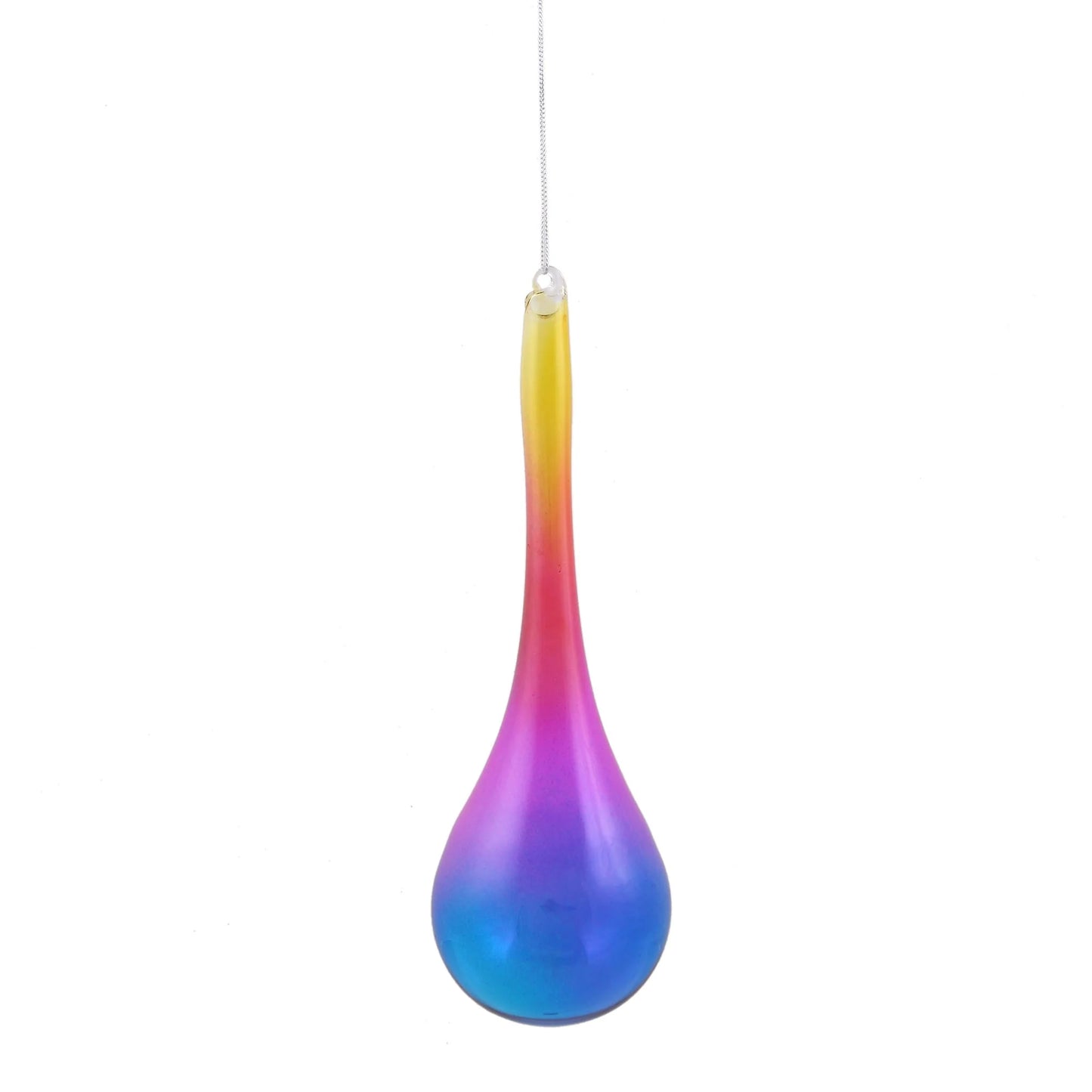 Jim Marvin Rainbow Teardrop Ornaments, Set of 2