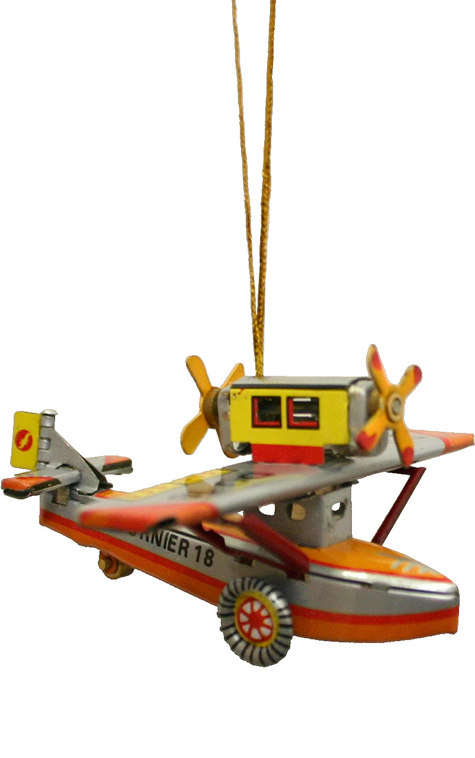 Tin Toy Sea Plane Reproduction Ornament