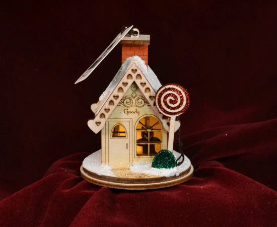 Good Goody Gumdrop Shoppe Balsa Wood Ornament