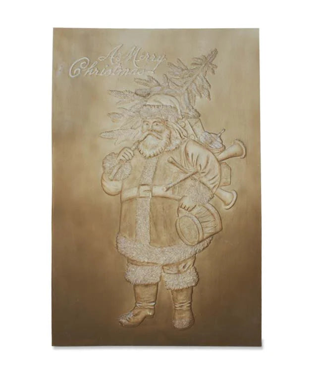 Embossed Santa Wallhanging