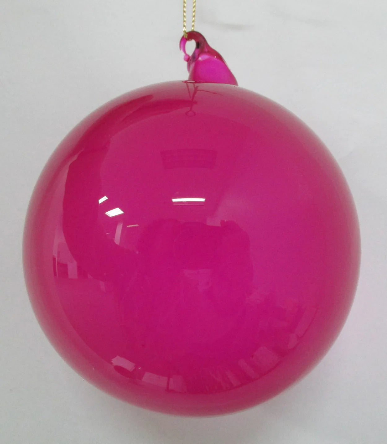 Jim Marvin Fuchsia Bubblegum Glass Ornaments