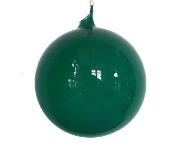 Jim Marvin Emerald Green Bubblegum Glass Ornaments