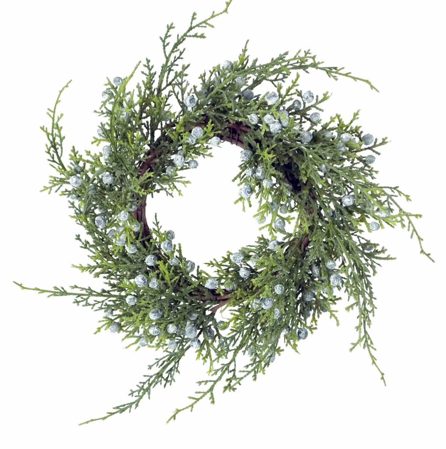 Juniper with Blue Berries Candle Ring