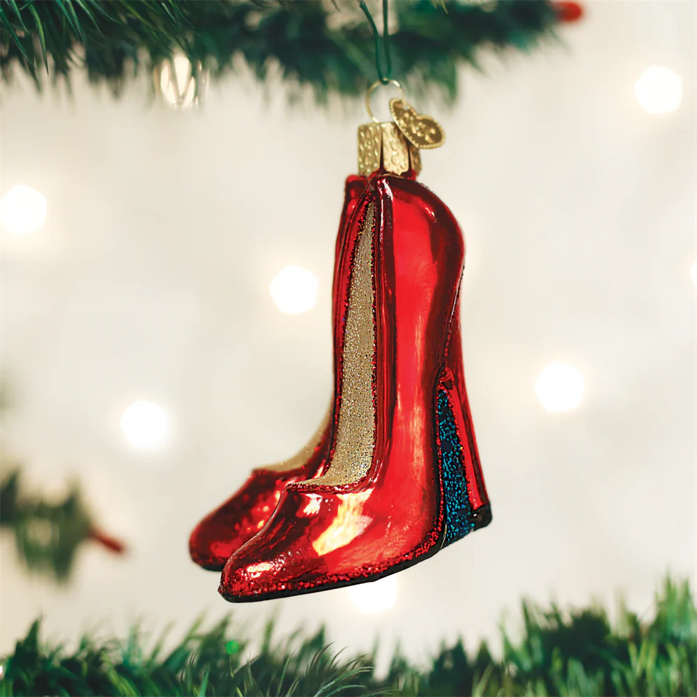 Red Spike Heels Ornament