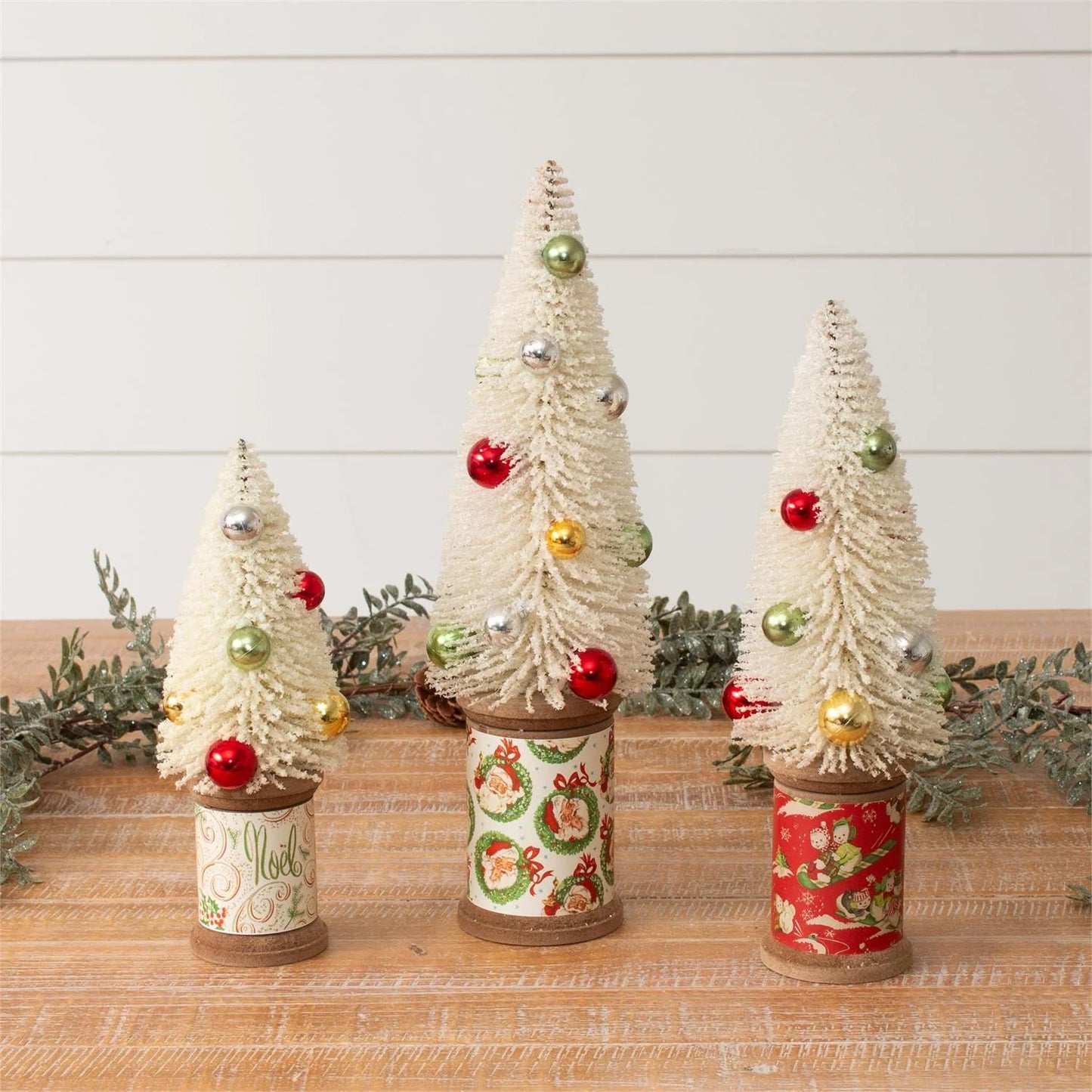 Retro Christmas Spool Trees