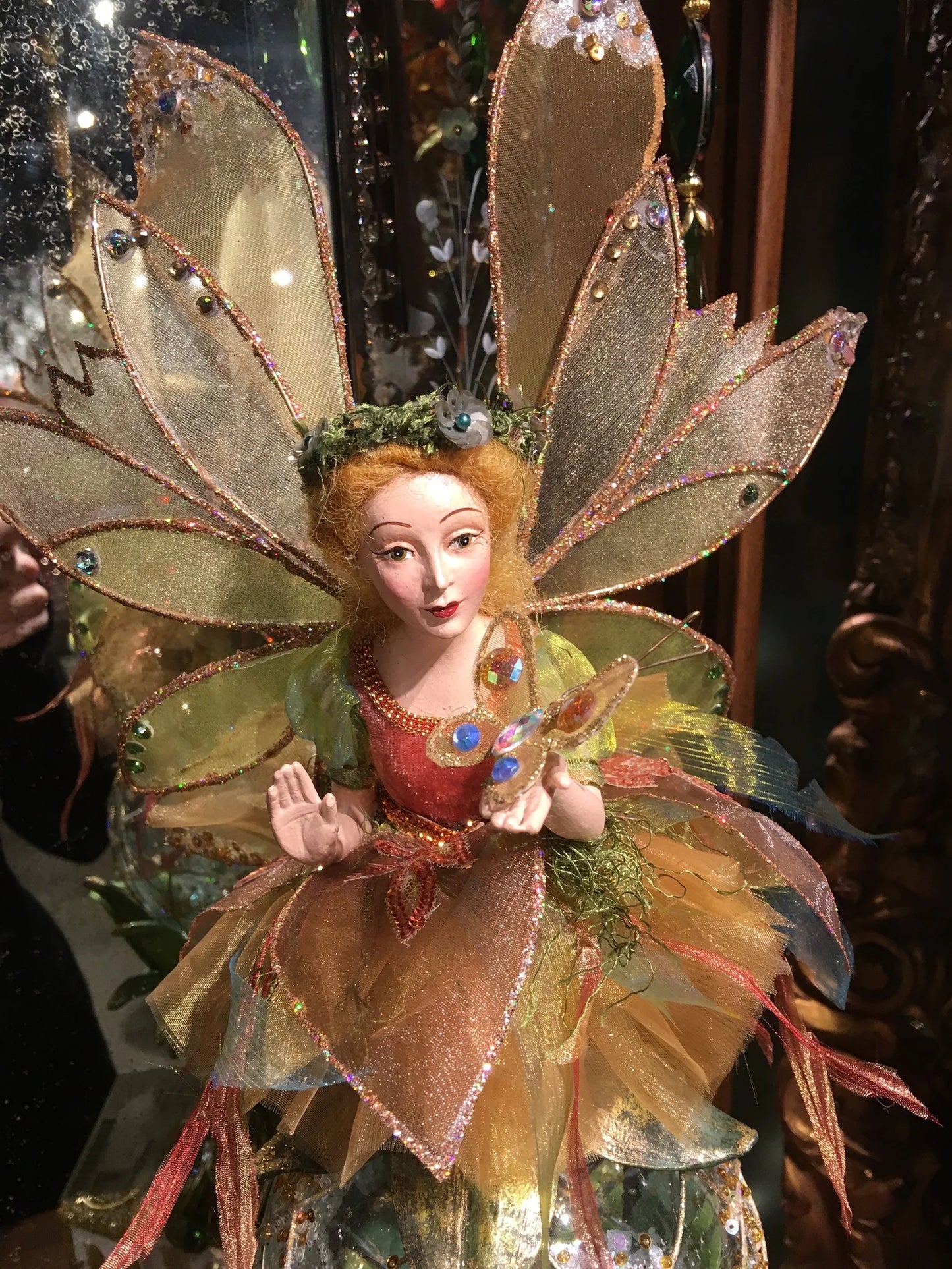 Katherine's Collection Spice Traditions Fairy on Glass Orb