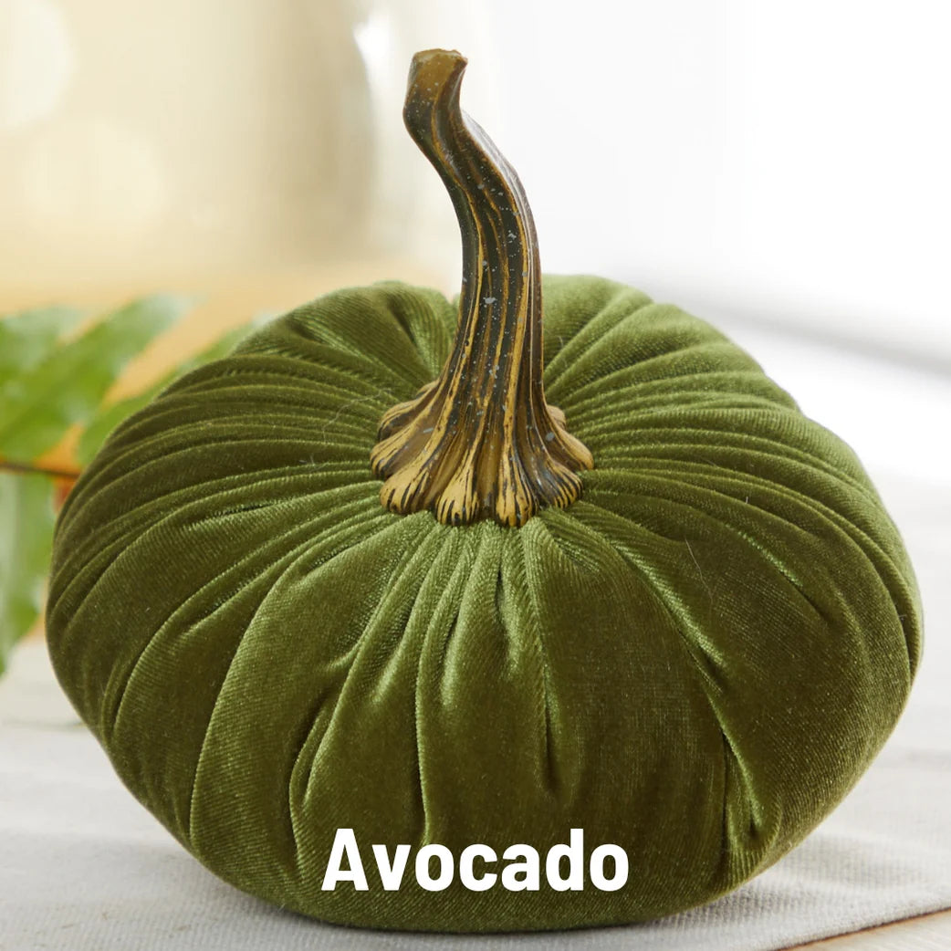 Velvet Pumpkin, Avocado Green