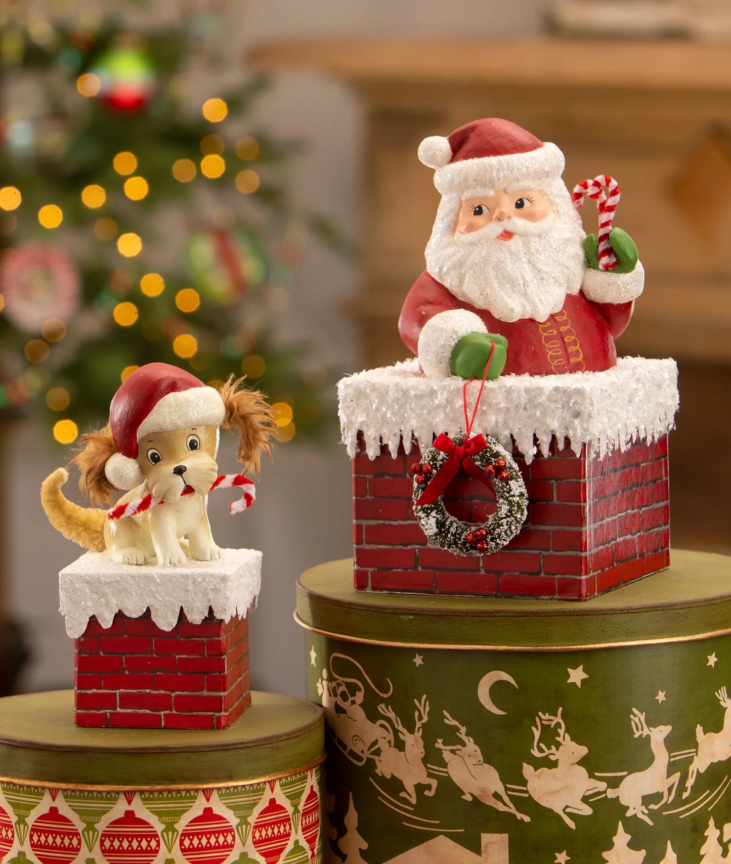 Ho Ho Santa Chimney Container