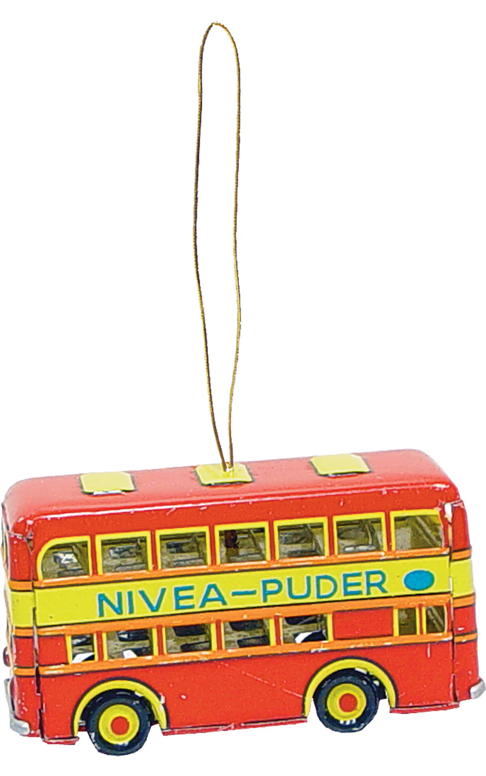 Double Decker Bus Tin Toy Reproduction Ornament