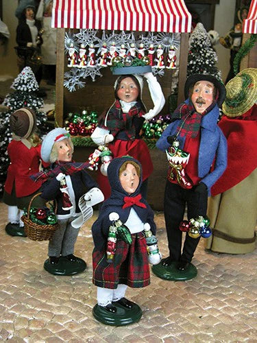 Byers Choice Glass Ornament Shoppers
