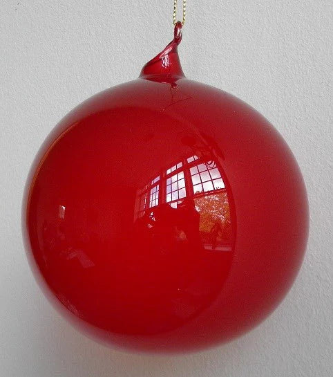 Jim Marvin Red Bubblegum Glass Ornaments