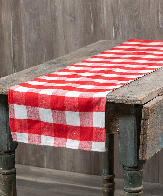 Red & White Check Runner