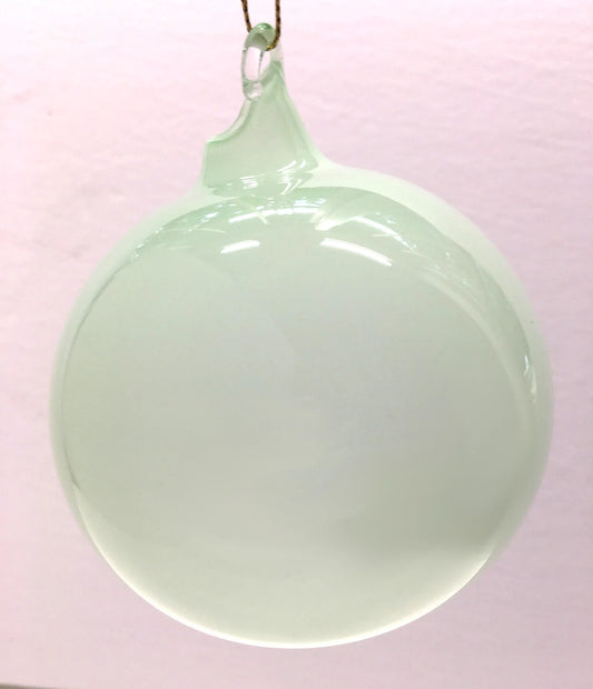 Jim Marvin Soft Teal Bubblegum Glass Ornaments