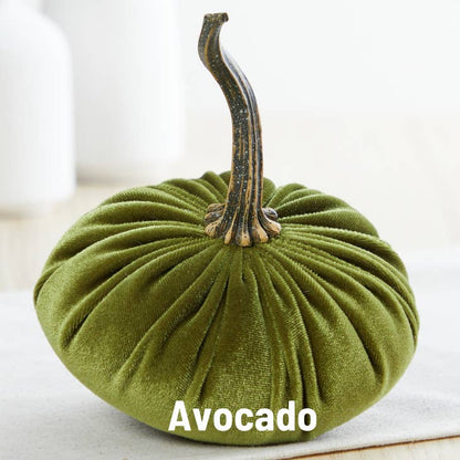 Velvet Pumpkin, Avocado Green