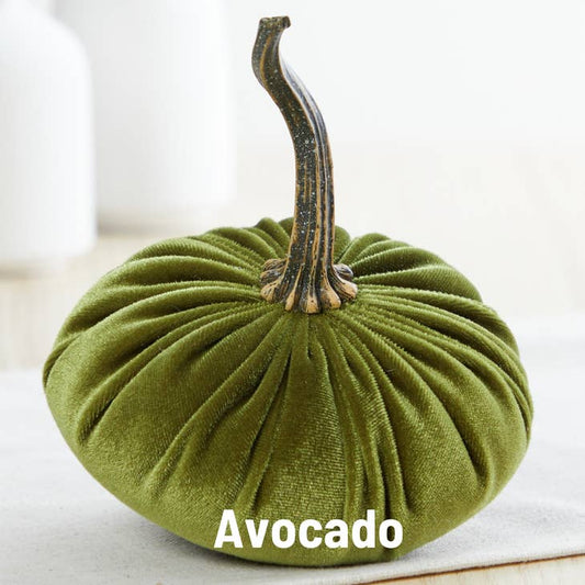 Velvet Pumpkin, Avocado Green