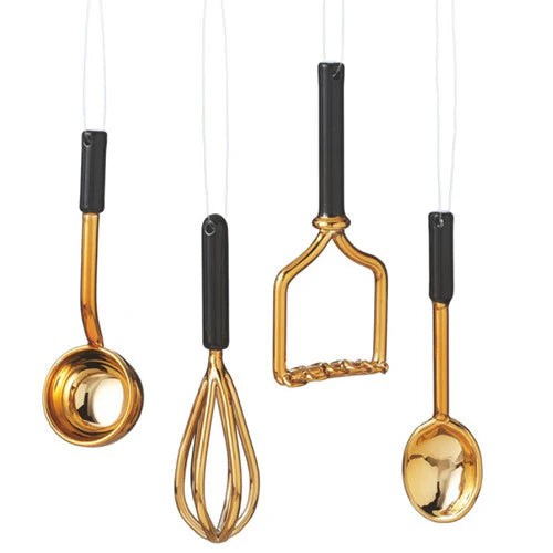 Copper Utensils Ornament Set