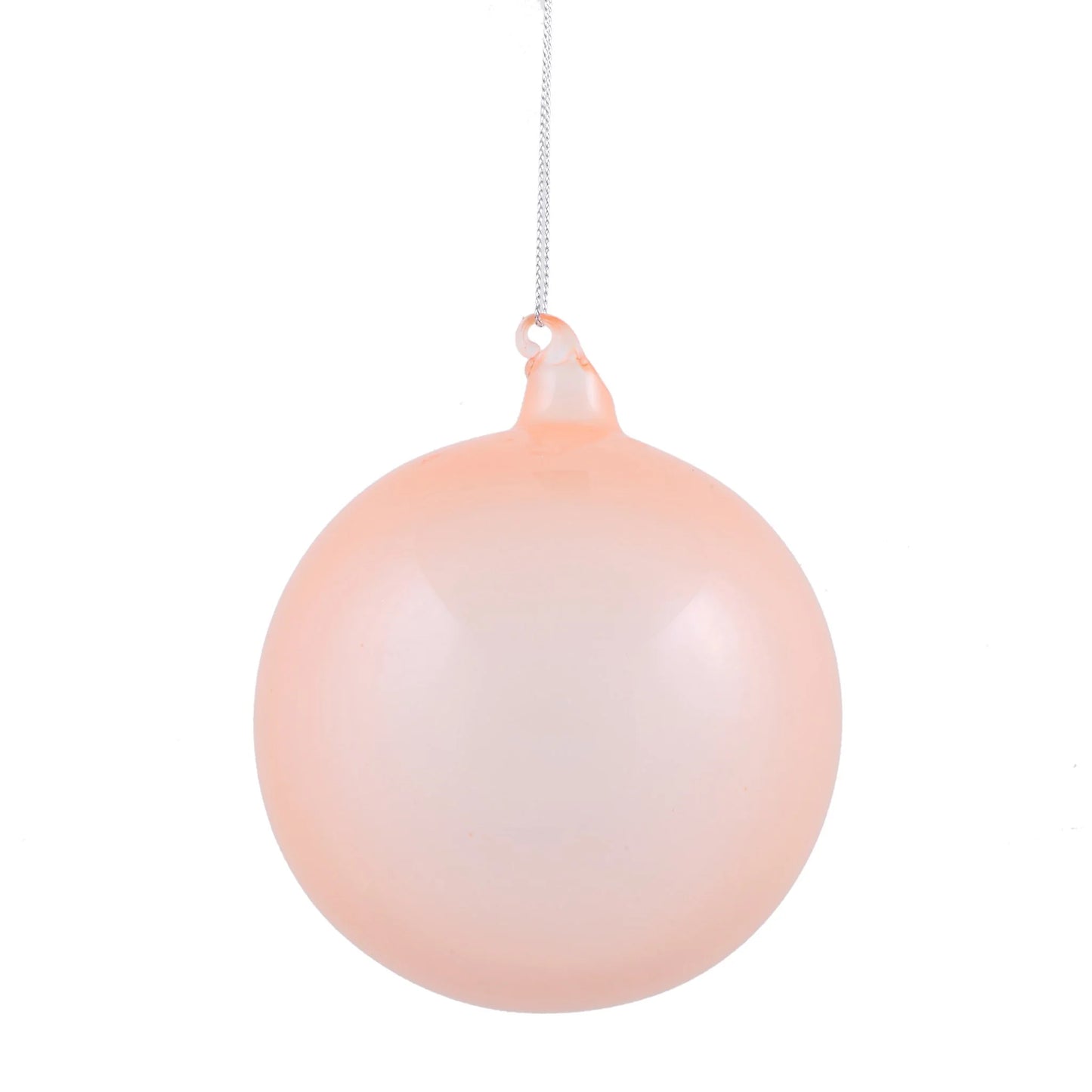Jim Marvin Light Coral Bubblegum Glass Ornaments