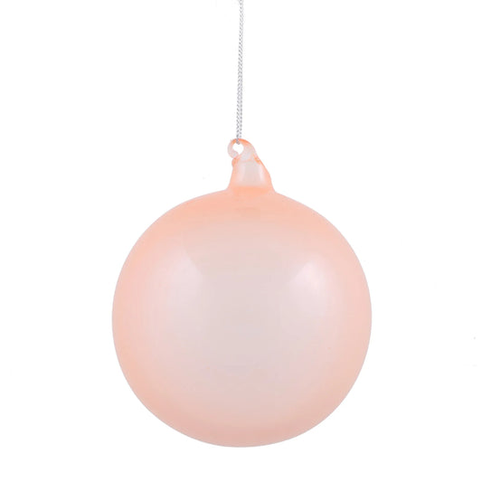 Jim Marvin Light Coral Bubblegum Glass Ornaments