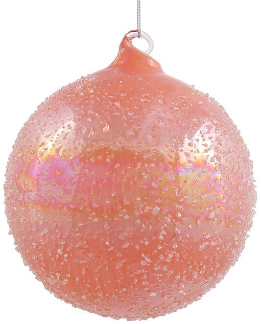 Jim Marvin Beaded Terra Cotta Glass Ball Ornaments