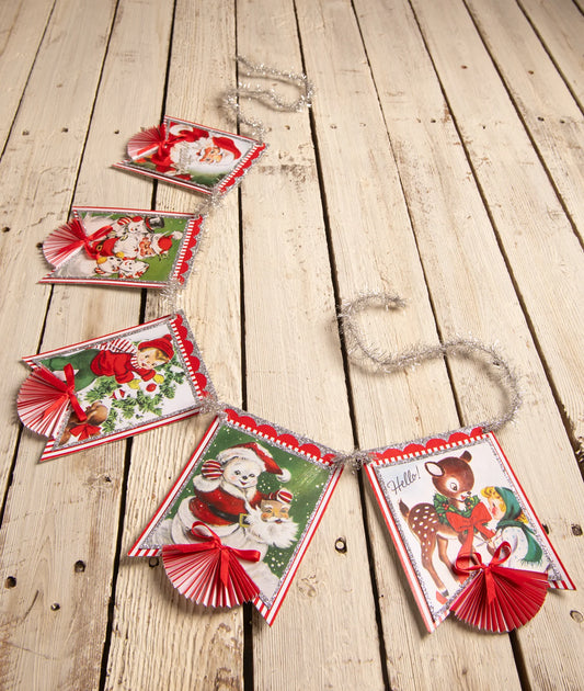 Retro Christmas Garland