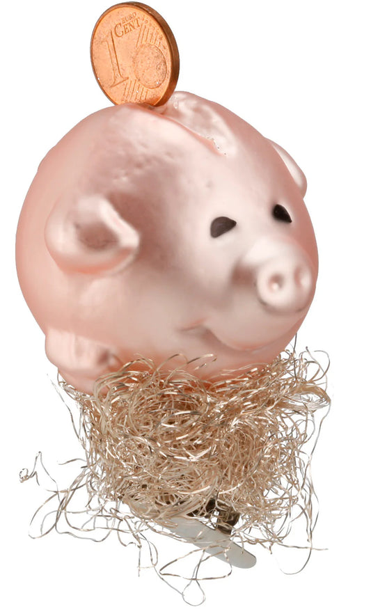 Piggy Bank Savings Clip Ornament