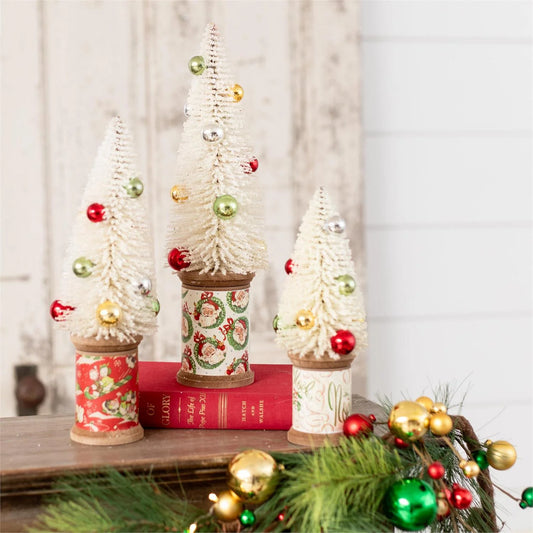 Retro Christmas Spool Trees
