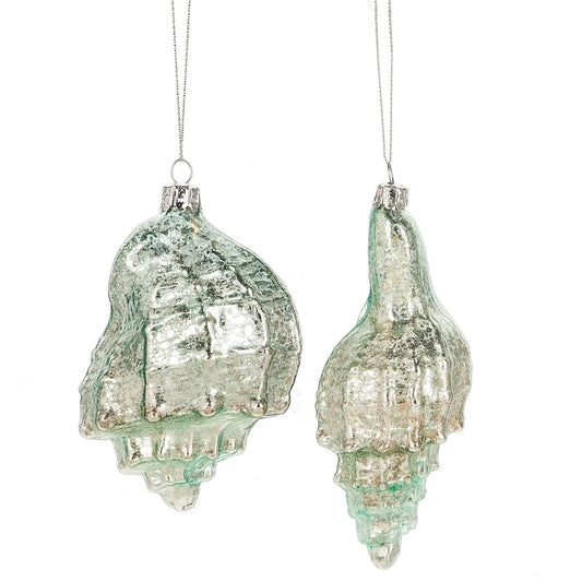 Sea Green Shell Ornaments