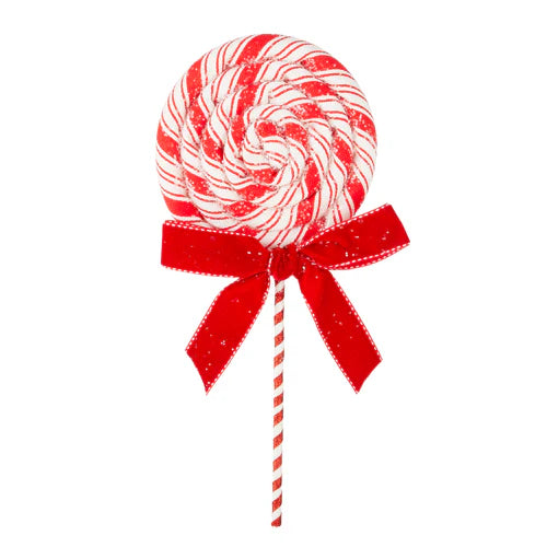 Peppermint Swirl Lollipop, 12"