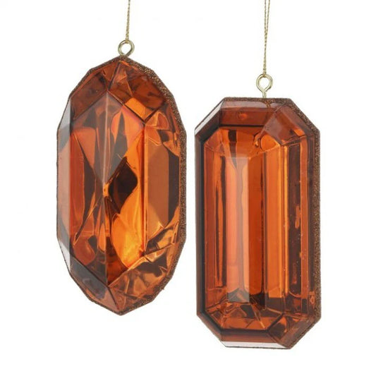 Citrine Copper Jewel Ornaments, 5"