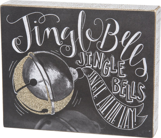 Jingle Bells Christmas Chalk Sign