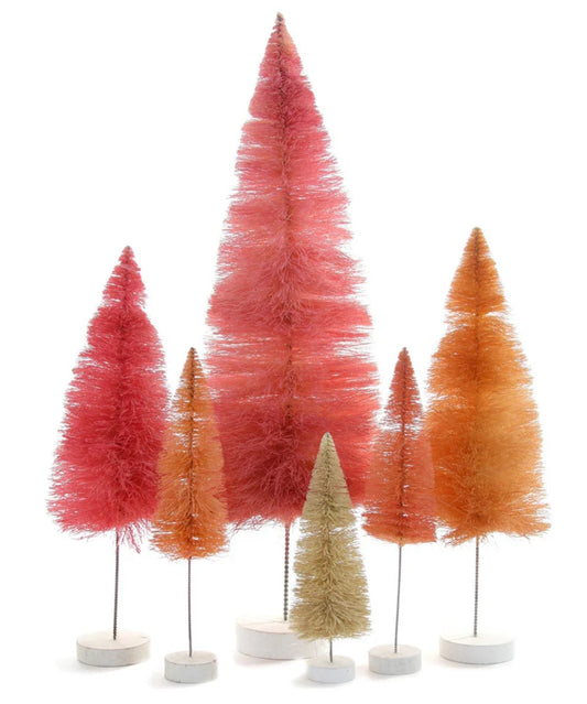 Shades of Pink & Coral Bottle Brush Trees