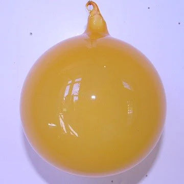 Jim Marvin Yellow Bubblegum Glass Ornaments