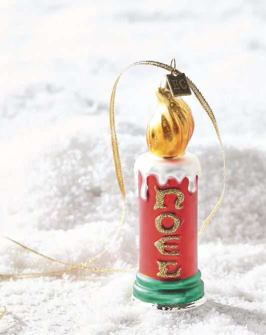 Retro Noel Candle Ornament