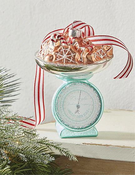 Vintage Kitchen Scale of Holiday Cheer Ornament