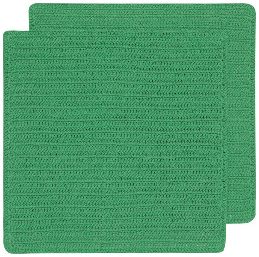 Crocheted Dishcloths, Green