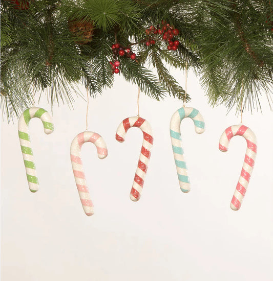 Colorful Candy Cane Ornaments