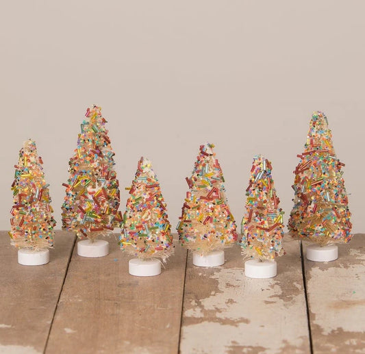 Sprinkles Bottle Brush Trees