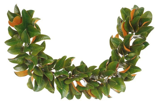 Faux Magnolia Leaf Garland, Extra Full