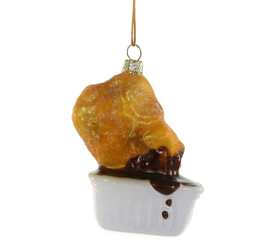 Chicken Nugget with Barbecue Dipping Sauce Ornament