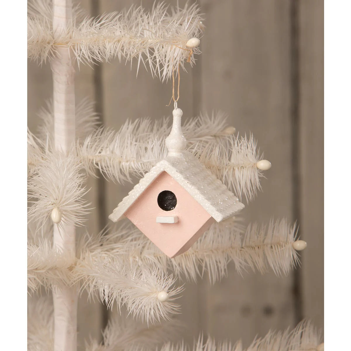 Pastel Bird House Ornaments