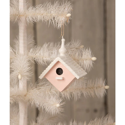 Pastel Bird House Ornaments