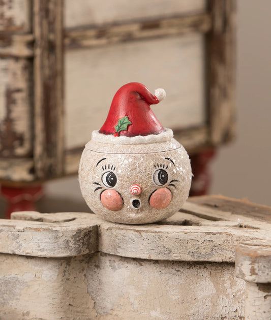 Johanna Parker Ruby Flake Snowman Container
