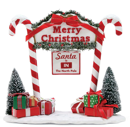 North Pole Candy Cane Entrance