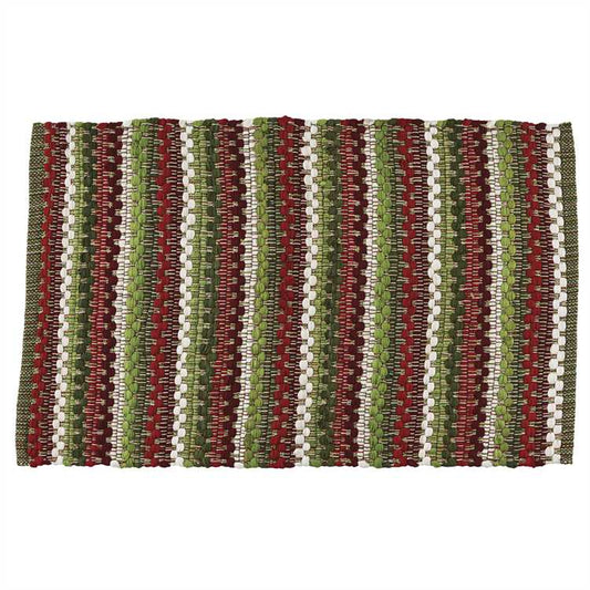 Cozy Christmas Cotton Rag Rug